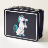 Lunch Box Unicorne avec bulles de savon (Devant)