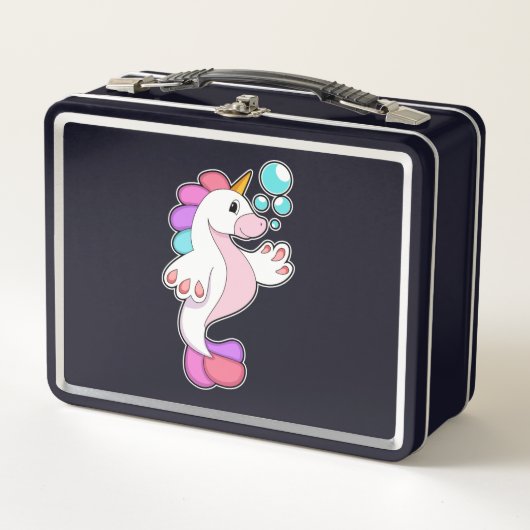 Lunch Box Unicorne avec bulles d'eau.PNG (Devant)