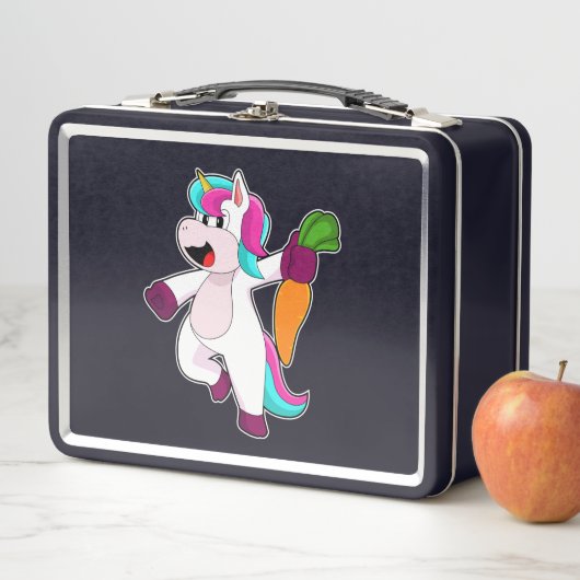 Lunch Box Unicorne avec carotte (En situation)