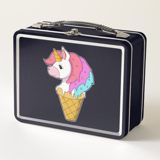 Lunch Box Unicorne avec crème glacée (Devant)
