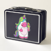 Lunch Box Unicorne avec gaufre Glace (Dos)