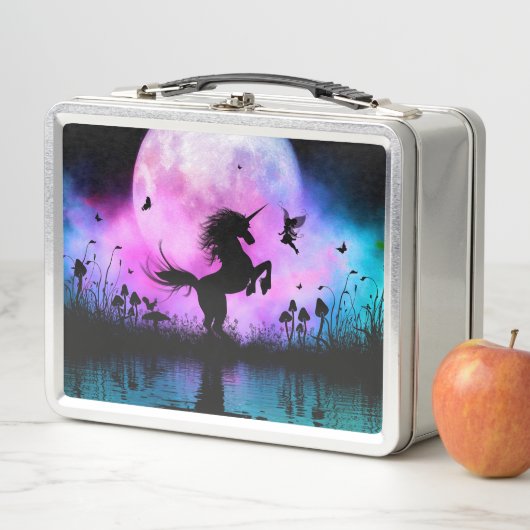Lunch Box Unicorne avec peu de fée (En situation)
