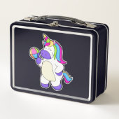 Lunch Box Unicorne avec volleyball (Devant)