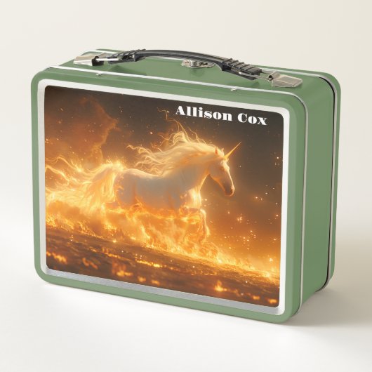 Lunch Box Unicorne de feu (Dos)