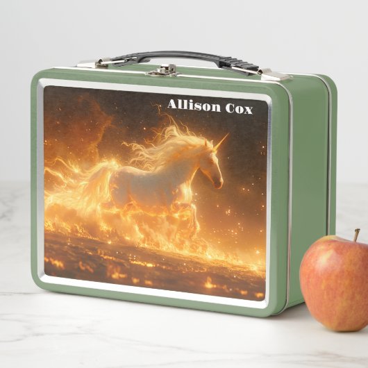 Lunch Box Unicorne de feu (En situation)