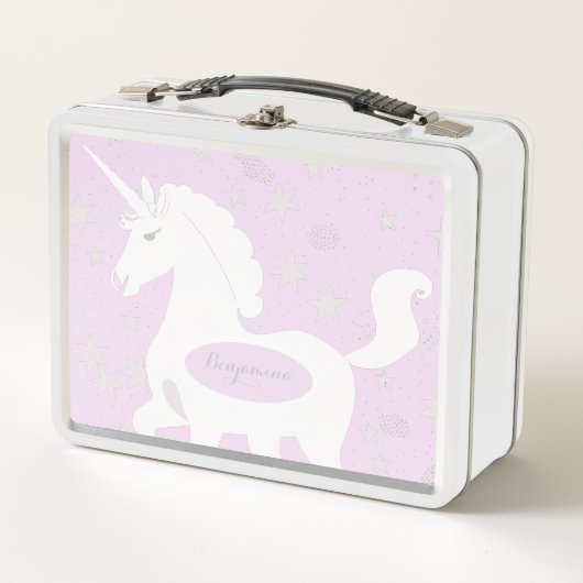 Lunch Box Unicorne et étoiles (Devant)