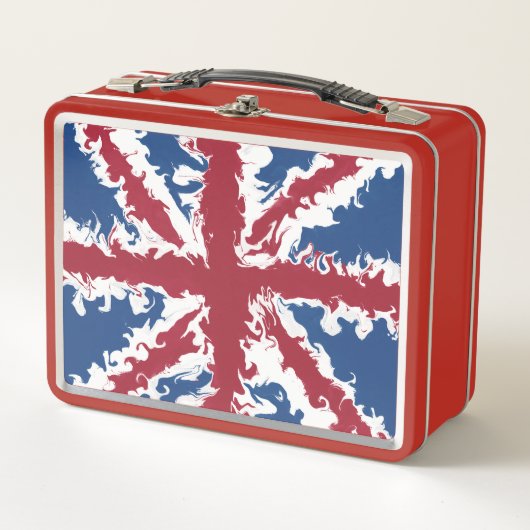 Lunch Box Union Jack Liquid Art (Devant)