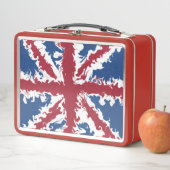 Lunch Box Union Jack Liquid Art (En situation)