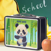 Lunch Box Unique Baby Panda Ours Enfants Animal Cartoon Grap