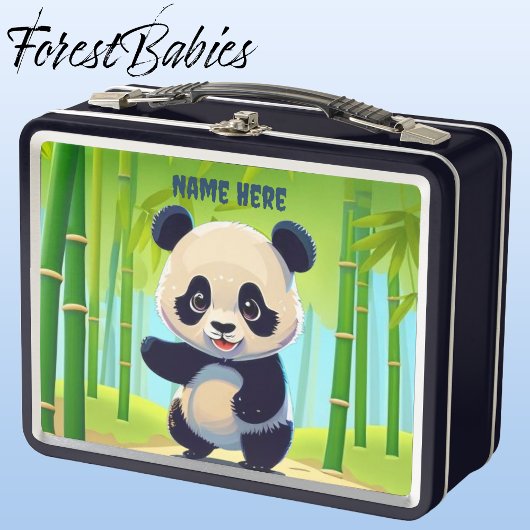 Lunch Box Unique Baby Panda Ours Enfants Animal Cartoon Grap