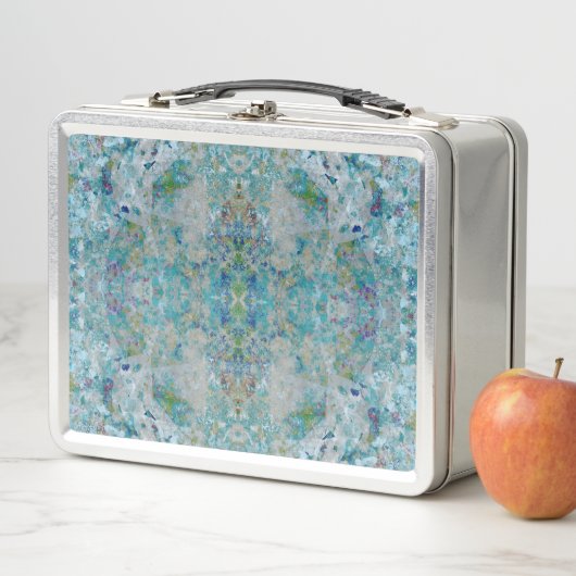 Lunch Box Unique Moderne Un Design D'Art Abstrait (En situation)