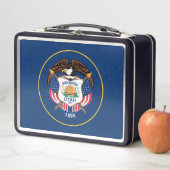 Lunch Box Utah : Le drapeau américain de l'État de la ruche, (En situation)