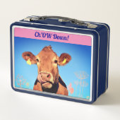 Lunch Box Vache Aminal De La Ferme (Dos)