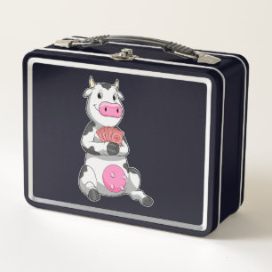 Lunch Box Vache au Poker avec cartes de Poker
