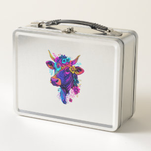 Lunch Box Vache esthétique Graphisme mignonne Vache femmes f