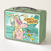 Lunch Box Vache et poulet à courir graphique (Devant)