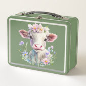 Lunch Box Vache mignonne dans la journée ensoleillée (Devant)