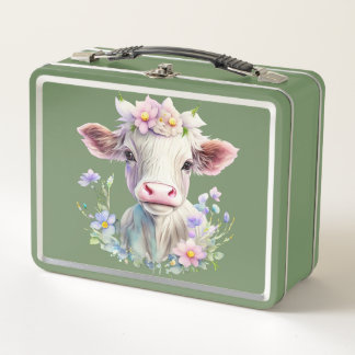 Lunch Box Vache mignonne dans la journée ensoleillée