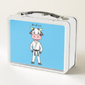 Lunch Box Vache mignonne en combinaison kung fu (Dos)