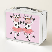 Lunch Box Vaches dansantes mignonnes et amusantes (Dos)
