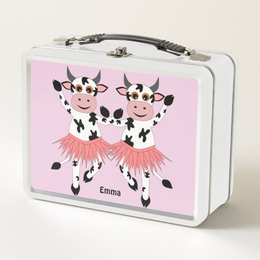 Lunch Box Vaches dansantes mignonnes et amusantes (Devant)