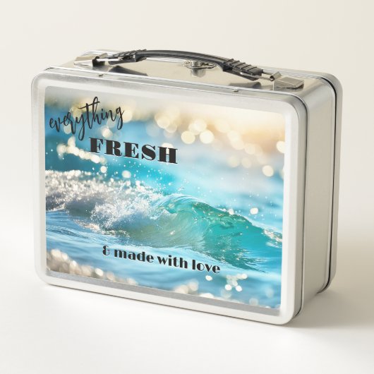 Lunch Box Vague De Plage Fraîche (Dos)