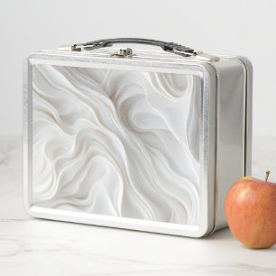 Lunch Box Vague minimaliste de Marbre blanc - Élégante moder