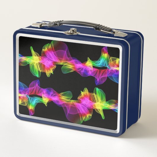 Lunch Box Vagues lumineuses colorées (Devant)