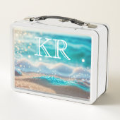 Lunch Box Vagues océaniques de plage Nature Étincelle Initia (Dos)