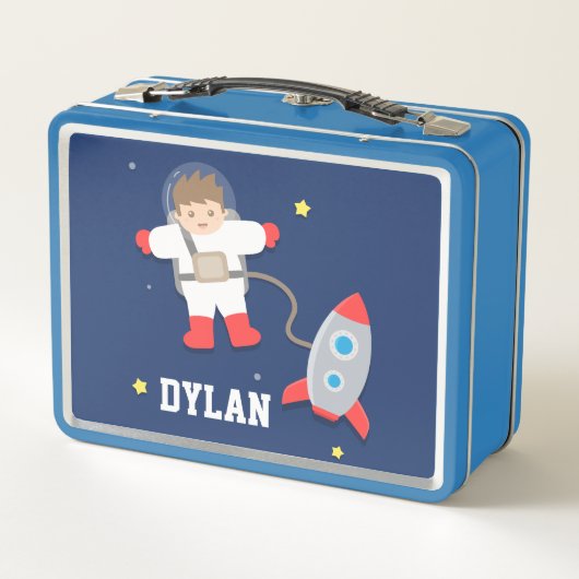 Lunch Box Vaisseau spatial Outer Space Petit Garçon Astronau (Dos)