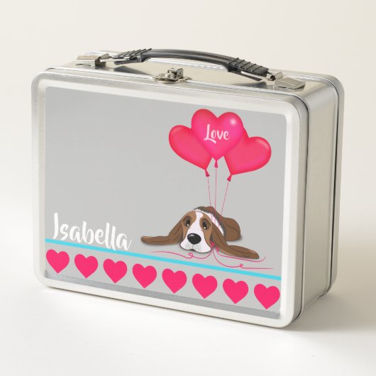 Lunch Box Valentine Basset Hound (Devant)