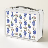 Lunch Box Vases et fleurs bleus de chinoiserie (Dos)