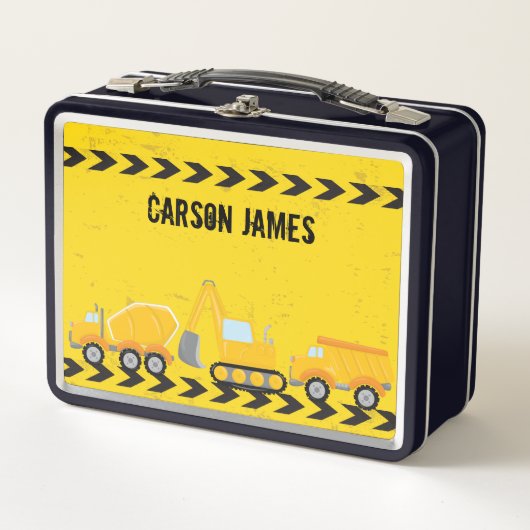 Lunch Box Véhicule de construction pour enfants Camion de vi (Devant)