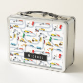 Lunch Box Véhicules de transport Voitures et Camions Trafic (Dos)