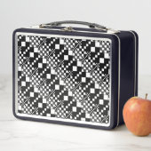 Lunch Box Vérifié, Chèques - noir et blanc (En situation)