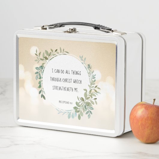 Lunch Box verset biblique, Philippiens 4:13 (En situation)