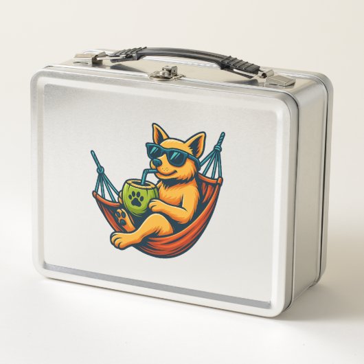 Lunch Box Vibes de chiot tropical (Devant)