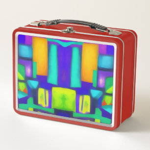 Lunch Box Vibes électriques Dreams Art Vintage élégant