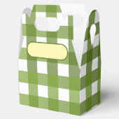 Lunch Box Vichy Green Bedankdoosjes (Geopend)