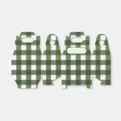 Lunch Box Vichy Green d'Alsace Bedankdoosjes (Uitgevouwen)