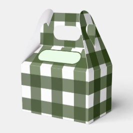 Lunch Box Vichy Green d'Alsace Bedankdoosjes