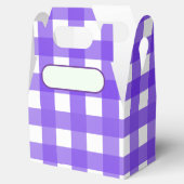 Lunch Box Vichy Lavande Bedankdoosjes (Geopend)