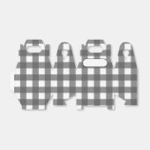 Lunch Box Vichy lichtgrijs Bedankdoosjes (Uitgevouwen)