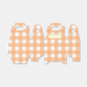 Lunch Box Vichy Orange Pstel Bedankdoosjes (Uitgevouwen)
