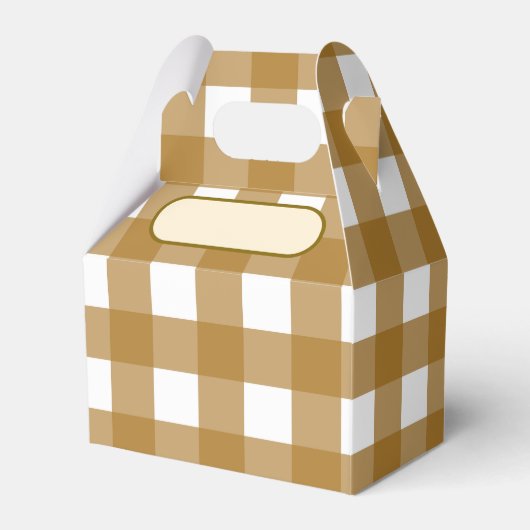 Lunch Box Vichy Siena Bedankdoosjes (Voorkant Zijde)