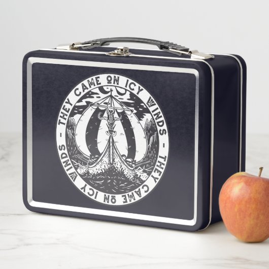 Lunch Box Viking Ship Scandinavian History Design (En situation)