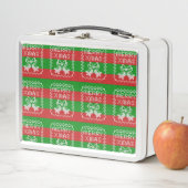Lunch Box Vilain pull motif sonnettes Joyeux fils Xmas (En situation)
