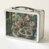 Lunch Box Village de Gnome sur un tronc d'arbre (Dos)