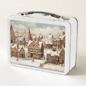 Lunch Box Village vintage de pain d'épices (Dos)