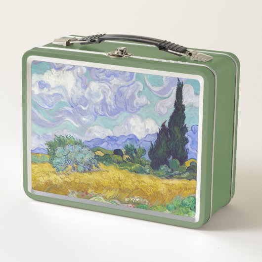 Lunch Box Vincent Van Gogh - Champ de blé avec cyprès (Devant)